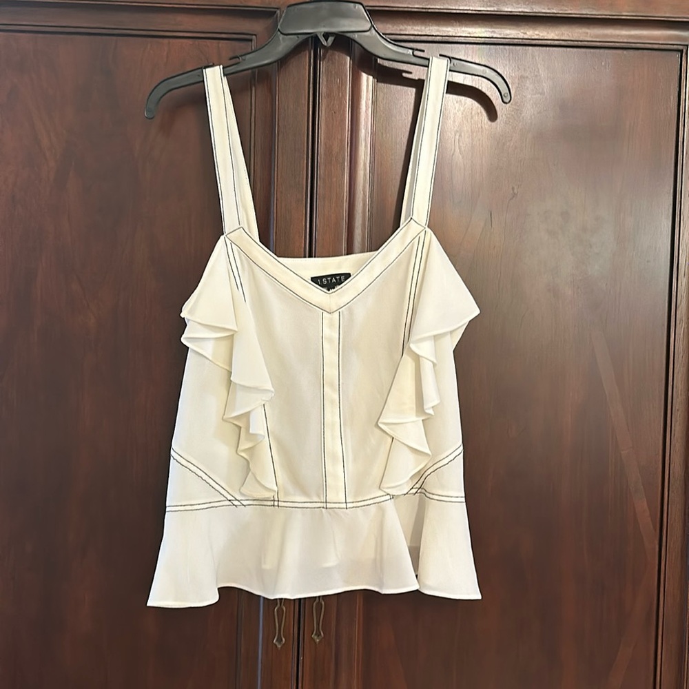 1.State cream Blouse